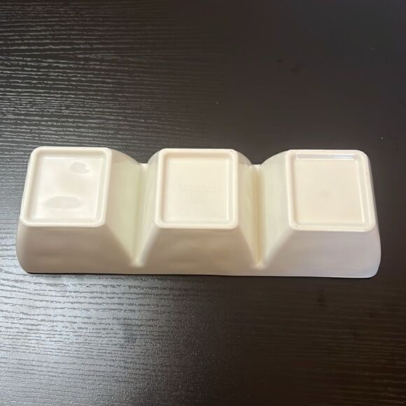 Rae Dunn Three Compartment Dip/Condiment Tray - Picture 5 of 5